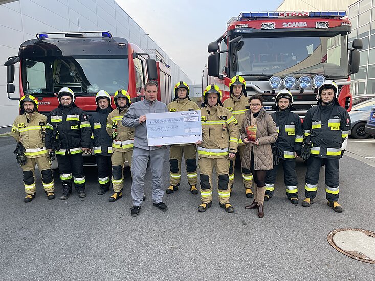 Progroup przekazała 1500 euro dla ochotniczej straży pożarnej w Trzcinicy.