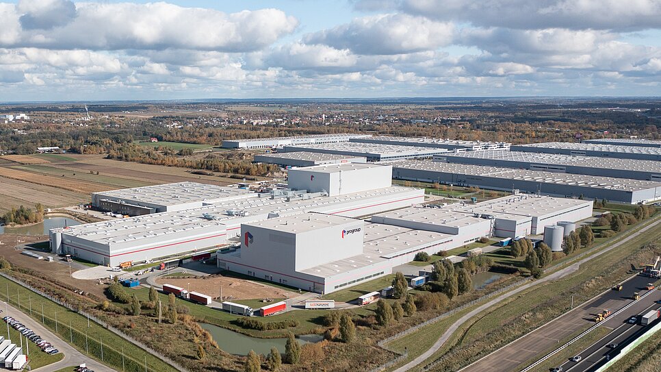 Im polnischen Stryków bilden die beiden Progroup-Werke einen der weltgrößten Produktionsstandorte für Wellpappformate.