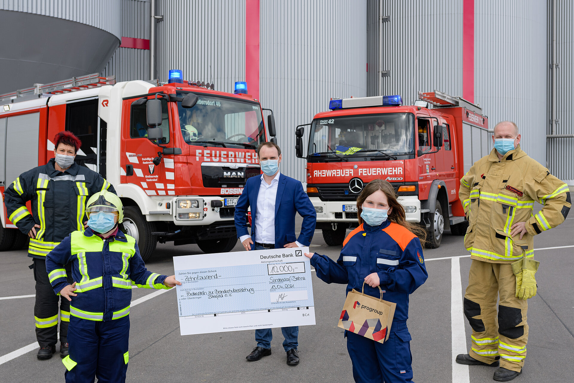 Maximilian Heindl, Chief Development Officer und Mitglied des Vorstands von Progroup freut sich sehr, die Nachwuchsarbeit für den Brandschutz unterstützen zu können. Foto: Progroup